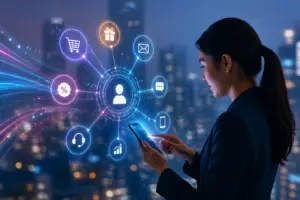 Featured image showing real-time customer decisioning and next best action marketing APAC through a mobile-first digital interface.