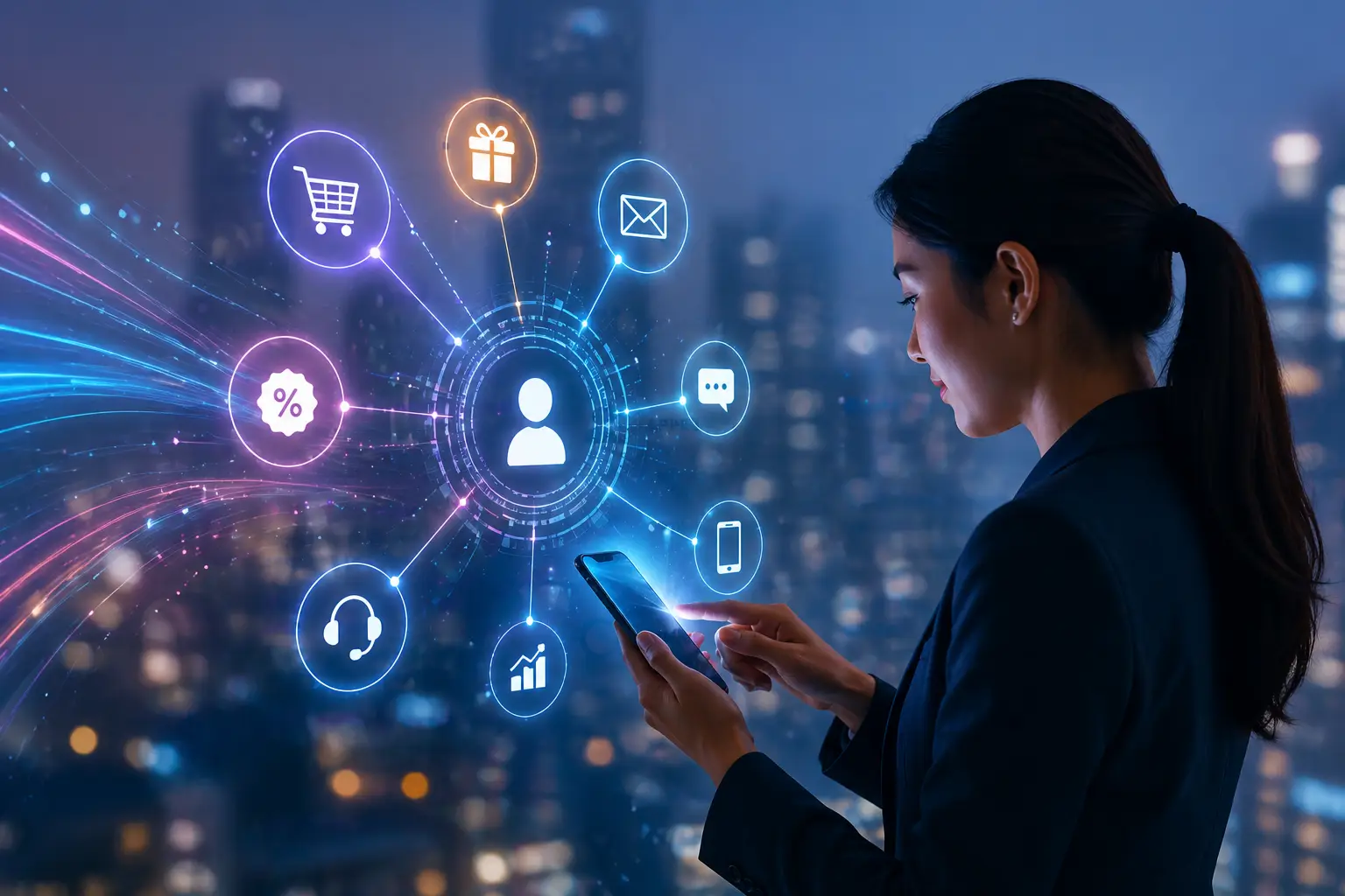 Featured image showing real-time customer decisioning and next best action marketing APAC through a mobile-first digital interface.